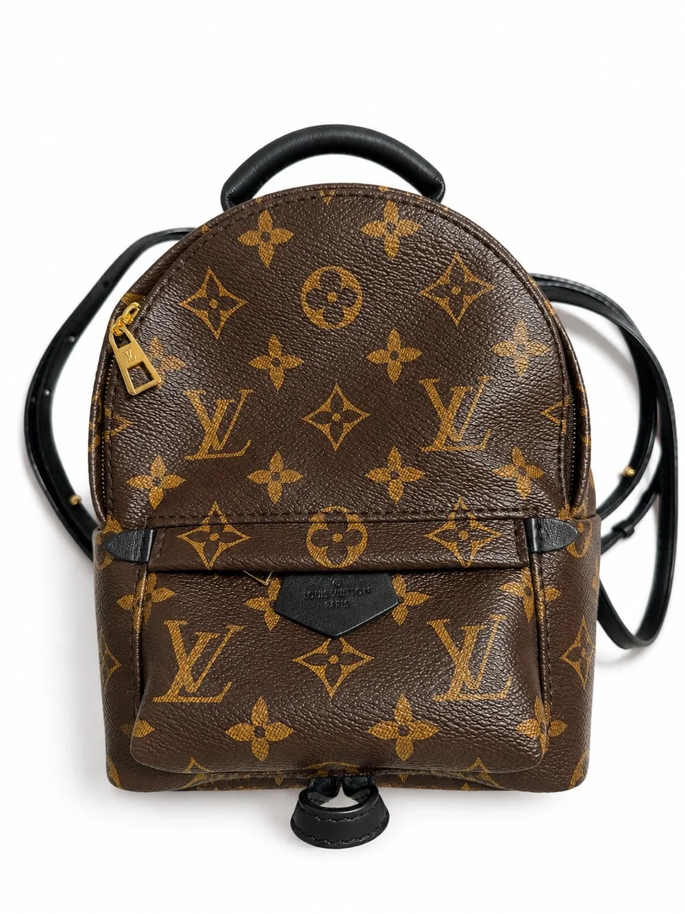 Louis Vuitton Monogram Canvas Mini Backpack in Brown and Gold